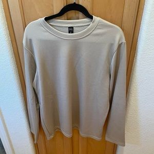 Men’s Tan Ribbed Long Sleeve Size Medium